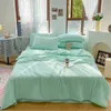 Bedding sets Bubble Gauze Summer Comforter Set Soft Breathable Hygroscopic Single Double Blanket Cooling Airconditioned Quilt 231009