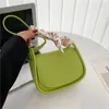 Shoulder Bags Female Bag PU Leather Promotion Simple Fashionable Casual Underarm Handheld Crossbody Student Solid Color