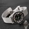 Bracelet en acier inoxydable pour Bracelet Omega 007 Diver Seamaster 300, Bracelet milanais en métal tissé pour Bracelet de montre de 20mm