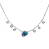 Łańcuchy MULITY Kolor Natural Blue Stone Naszyjniki Wisianty Kolorowa ramka stacja dla kobiet Choker Jewellery Bijoux258z