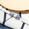 Stud Earrings Needle Five-pointed Star Zircon Korea Dongdaemun Temperament Ladies Micro Simple