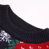 Kvinnors tröjor snöflinga julgran mönster stil stickad tröja långärmad virkning pullovers casual crew hals semester outfit 231009