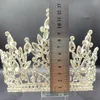 Pinzas para el pelo, Tiaras nupciales de cristal, coronas de brujas para mujer, disfraz de diamantes de imitación, diadema europea para desfile, accesorios de boda