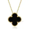 Ny lyxdesigner Van Clover Necklace Pendant Halsband örhängen smycken set damer valentine julklapp