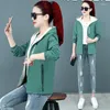 Women's Trench Coats Spring Women Coat Nice Female Hooded Autumn Long Sleeve Windbreaker Ladies Fashion Casual Top