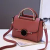 Waist Bags Fashion Women Handbag Shoulder For Lady Solid Totes Cute Shopping Messenger Crossbody Bag Lock Black Red Color