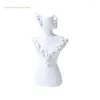 Jewelry Pouches Mannequin Bust Necklace Display-Case Earring Pendant Chain Display Stand