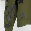 Designer Clothing Mens Sweatshirts Hoodies 2023 New Amies Army Green Crew Neck Black Star Pattern Embroidery Loose Casual Versatile Long Sleeve Sweater Hoodie