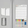 Whiteboards Magnetic Weekly Monthly Planners Calendar Whiteboard Fridge Sticker Erasable Markers Drawing Memo Office Sup Board for Children 231009