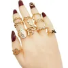 Ensembles de bijoux de mariage 30pc Lot bagues de couleur or pour les filles amour serpent Animal papillon découpe étoile perle mince bague commune fête femmes 231009