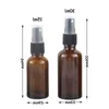 15 ml 30 ml Amber Glass Spray Bottle Wholesale eterisk oljeparfymflaskor med svart eller vit mössa vcvda