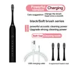 Toothbrush 6 Gear Adult Powerful Ultrasonic Sonic Electric Toothbrush USBWaterproof Rechargeable Whitening Tooth Brush Washable 4 Brushes 231007