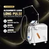 2023 Alexandrite Laser 755nm 1064nm Comprimento de onda Permanente Indolor Máquina de remoção de pêlos rejuvenescimento da pele laser de pulso longo Novo design Máquina de depilação de cabelo