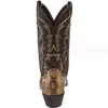 Mężczyźni Western Cowboy Boots Hafted High Boots Nowe buty jesienne rycerze buty duży rozmiar 38-48 lekkie buty parowe