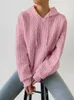 Kvinnors luvtröjor Sweatshirts Autumn Winter Women Casual Long Sleeve Tops Loose Pink Sweatshirt Korean Fashion Pullovers 231009