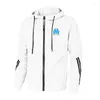 Herrspårar Mens Hooded Jacket Suit Droit Au Men Marseille Tracksuit Fans Sportwear Jackets byxor 2st Jogging tröja set est logotyp