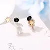 Stud Earrings Astronauts Star Picking Moon Embracing Cute And Fashionable Female Wholesale