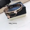 Fashion Bangle Monogram Designer Armband Letter Pendant Plated Rose Gold Coated Fashion Design Populärt Emed Stamp Brand