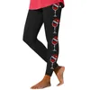 Leggings pour femmes Pantalons de Noël Transparent pour femmes Shorts d'entraînement Temps froid Taille haute