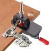 35mm Hinge Boring Jig Kit Aluminum Alloy Hole Opener Template Woodworking Hole Puncher Drilling Guide Locator for Door Cabinets