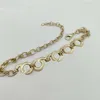 Luxuriöse Charm-Anhänger-Halskette mit buntem Diamant in 18 Karat vergoldet, mit Stempel und Box PS7519A223d