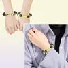 2PKS Set Lucky Feng Shui Black Obsidian Tope Weeth Xiu Wgolden Racived Pixiu Bransoletka PI B5W6 Bangle5499319