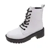 Boots Kids Fashion Children Ankle Baby Girls White Shoes Boys Riding Toddler Soft Casual Platform Autumn New R231009