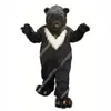 2024 vendita calda Big Black Bear costume della mascotte anime carnevale prestazioni abbigliamento annuncio abbigliamento vestito