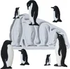Penguins silikonform choklad godis mögel för diy efterrätt isblock mögel handgjorda muffin dekor bakverktyg 1221382