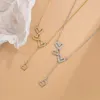 Цепи, модные ожерелья с подвеской в форме сердца и кисточками для женщин, эстетичная цепочка на ключицу, вечерние ювелирные изделия, подарки DZ397
