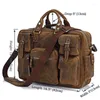 Sacs Duffel Vintage Crazy Horse Cuir Hommes Sac de voyage de voyage Duffle Bagages Nuit Week-end Carry On