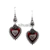 Pendant Necklaces Vintage Occult Dark Goth Pendant Earrings Gothic Rose Heart Butter Bat Earrings x1009