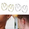 Boucles d'oreilles géométriques à Clip, vis à l'arrière, courbe irrégulière, Cartilage, manchettes, Non Piercing, mode femmes, bijou 232W