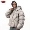 Mens Down Parkas ZODF Men Winter Cotton Liner Zipper Jackets Unisex Thick Warm CottonPadded Clothes Hooded Coats Outwears HY0260 231009