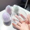 Sponges Applicators Cotton 1pc Empty Transparent Puffs Drying Box Storage Case Portable Sponge Stand Cosmetic Egg Shaped Rack Makeup Puff Holder 231007