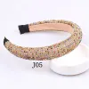 Crystal Hair Bands Shiny Padded Diamond Headband Hoop 6 colors Fashion Hair Accessories For Women 6 colors available J1501 ZZ