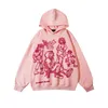 Women s Hoodies Sweatshirts 2023 Y2K Streetwear Pink Hoodie Sweatshirt Funny Cartoon Graphic Autumn Harajuku Anime Hooded Pullover Hip Hop Hipster 231009