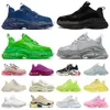 Scarpa moda Parigi Sneaker Triple S Scarpe da donna argento grigio bianco nero rosa Sneakers da uomo Scarpe primaverili Blu navy Scarpe casual da papà Sport all'aria aperta