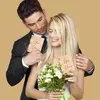 Party Supplies OYARD 2Pcs Creative His And Her Vow Books Brown Kraft Paper Booklet For Wedding Journal Engagement Gift