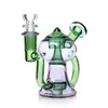 Glass Bongs Dab Oil Rigs Small Bubbler Water Pipes Recycler Oil Rig Smoking Bong With 14mm Bowl 4.5 Inches Mini Pipes