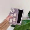 Höst- och vinterplushlila kanin lämplig för iPhone 14Promax Apple 13Pro Plush Phone Case 12Pro