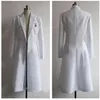 Steins Gate Okabe Rintarou Cosplay Costumes Long Coat White Jacket Costume266a