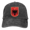 Berets Albania Coat of Arms Crest Baseball Cap Cowboy Hat szczyt Bebop Hats Men and Women292v