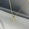 Pendant Necklaces 316L Stainless Steel Exquisite Micro-set Zircon DC Color Preservation Fashion Design Box Chain Titanium Necklace