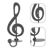 Candle Holders Wall Hanging Holder Music Note Decor Notes Metal Household Decorative Mount