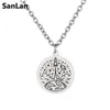 Pendant Necklaces SanLan 12PCS UFO Jewelry With Chain Spaceship Necklace Aliens Alien