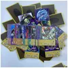 100Pcs/Set Yuh Rare Flash Cards Yu Gi Oh Game Paper Kids Toys Girl Boy Collection Christmas Gift Y1212 Drop Delivery