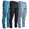 Jeans pour hommes 2023 Pantalons Casual Denim Cargo Coton Multi-poches Mode Street Poches latérales Crayon