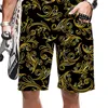 Herr shorts mönster avancerad lyx rolig streetwear sommar casual män/kvinnor snabbt torrt löst strandmode