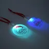 Sublimation Blanks LED Acrylic Christmas Ornaments With Red Rope For Christmas Tree Decorations